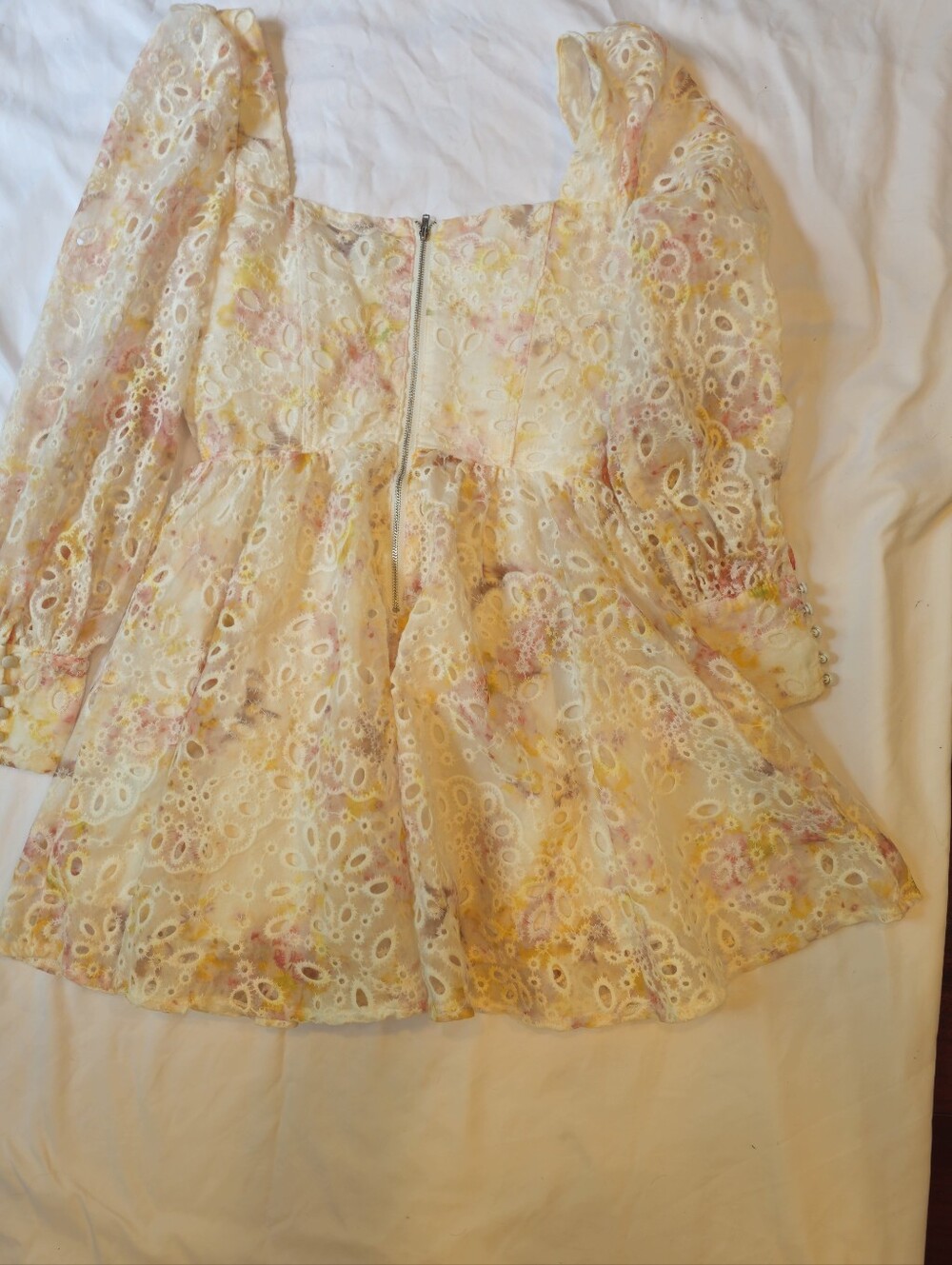 Bardot Floral Mini Dress S - Picture 3 of 7